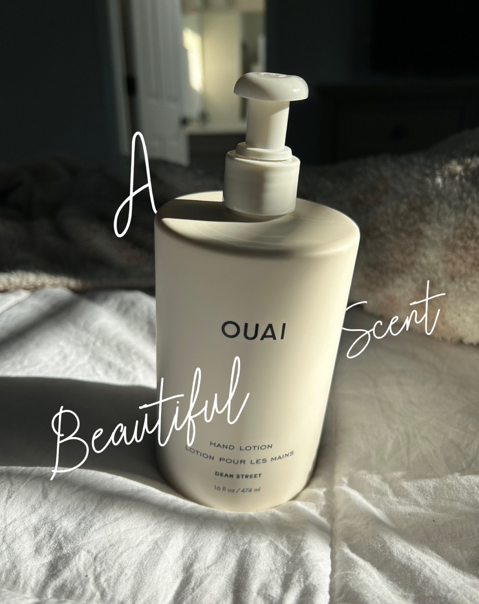 The smell of this…..worth every penny. I keep it on my nightstand but I am going to add it to every bedroom and to my kitchen as well. I can’t describe the smell, it’s like a luxery hotel or spa. Just obsessed and it helps that it’s actually a great hand lotion as well.  🫶🏼🤍 #ouai #handlotion #deanstreet #lotion 

#LTKhome #LTKfindsunder50 #LTKGiftGuide