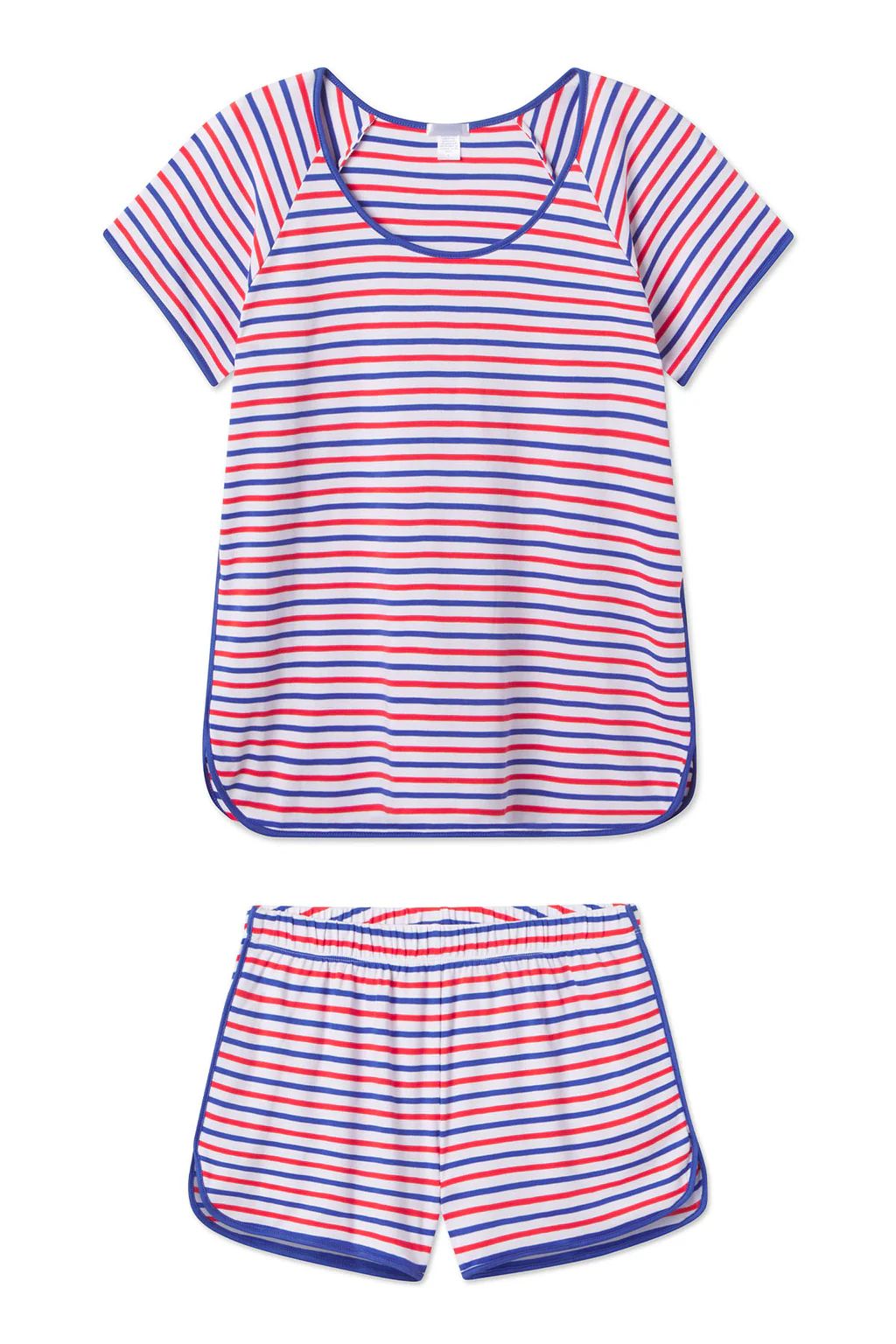 Pima Shorts Set in Liberty Stripe | Lake Pajamas