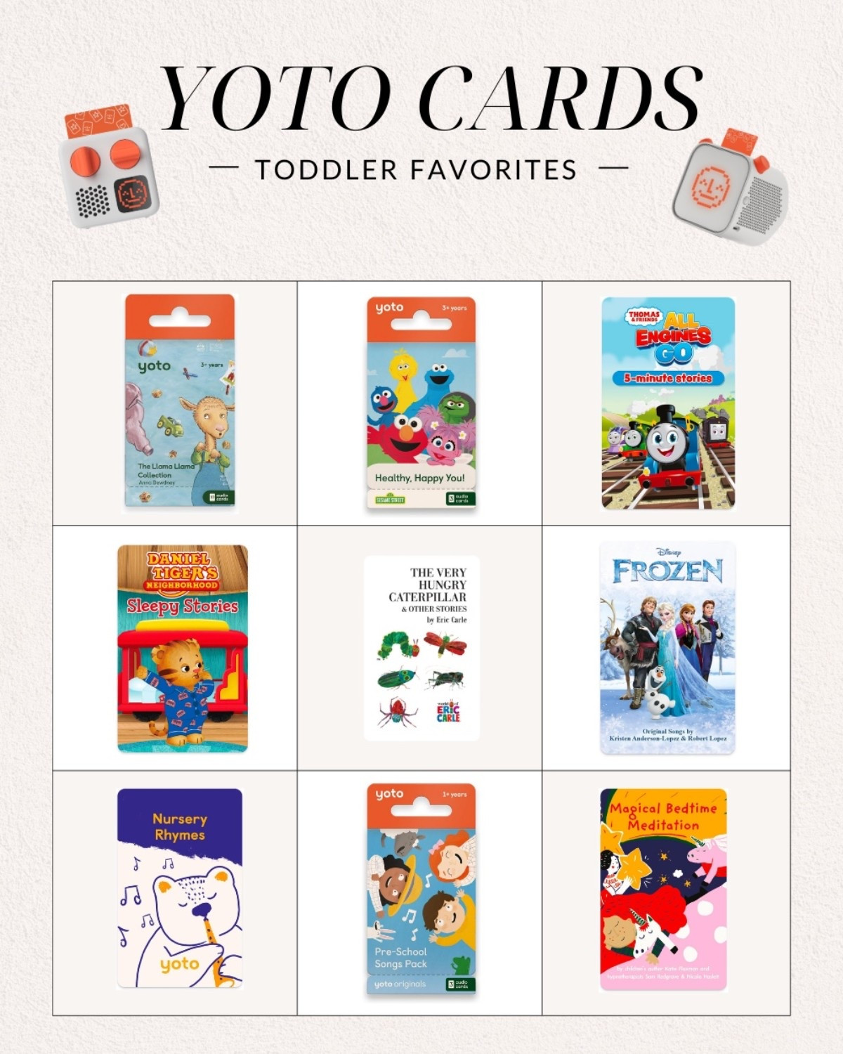 Yoto cards make a great gift for any holiday! Perfect for Easter baskets. Here some great toddler yoto cards 🎶📚

#LTKKids #LTKmomlife #LTKBaby