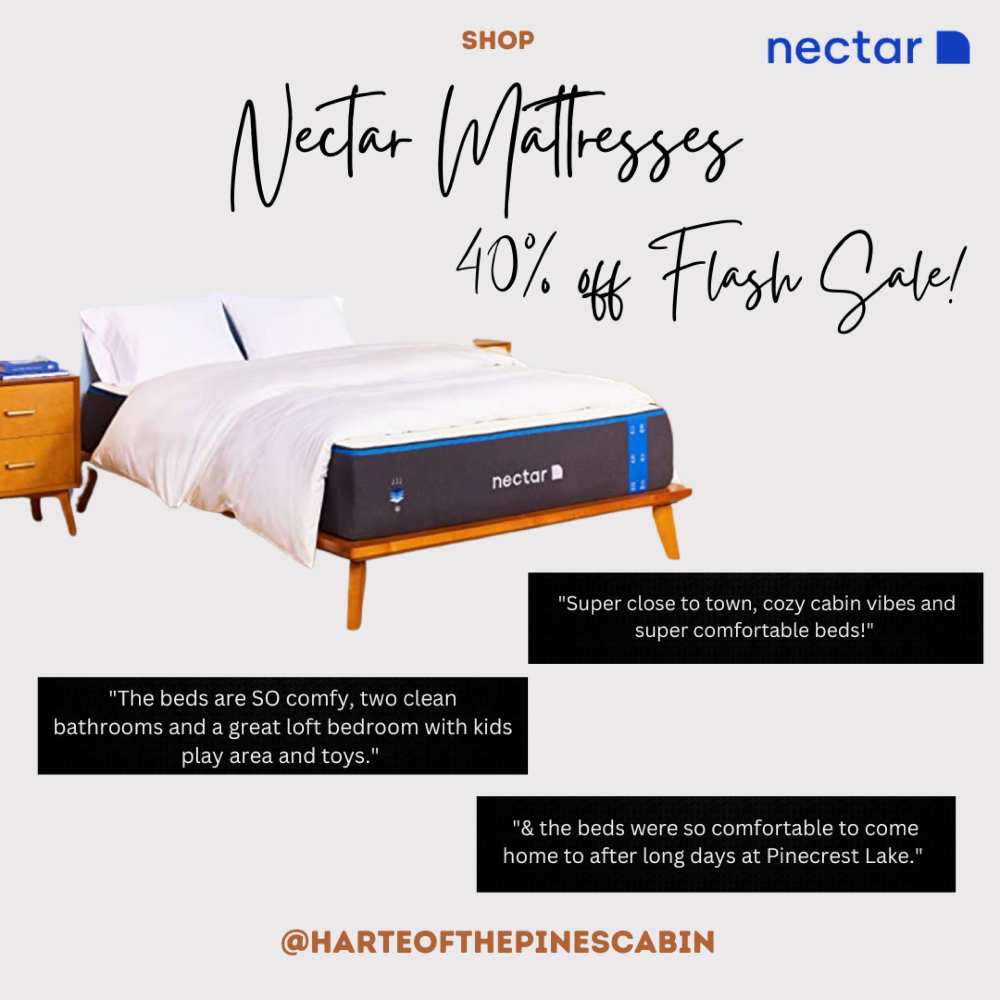 FLASH SALE today on Nectar Mattresses! Real reviews from guests about our beds! 

#LTKhome #LTKsalealert #LTKFind