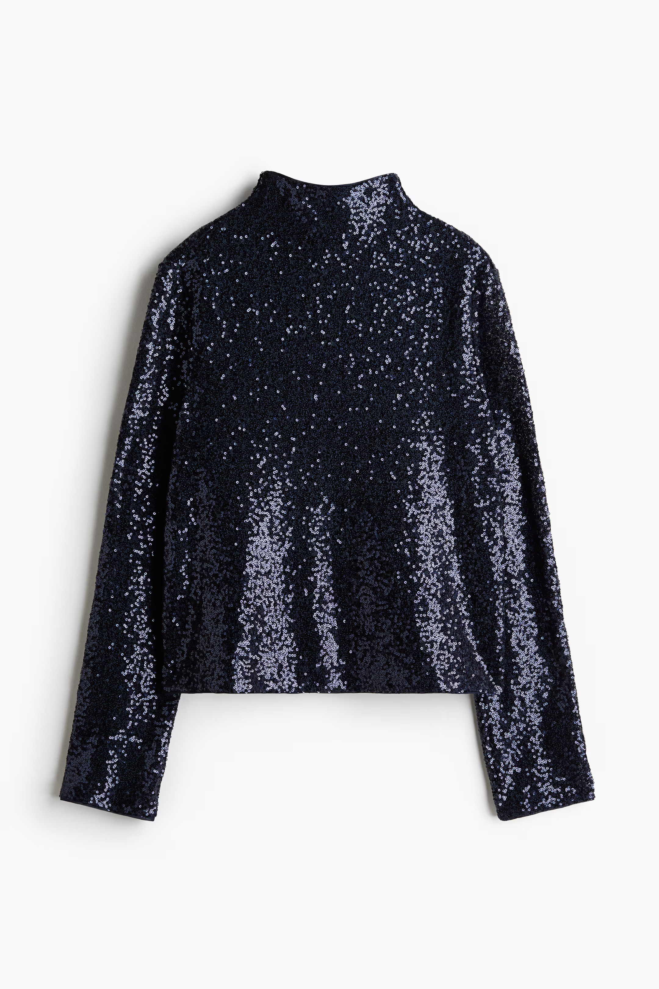 Sequined Mock Turtleneck Top | H&M (US + CA)