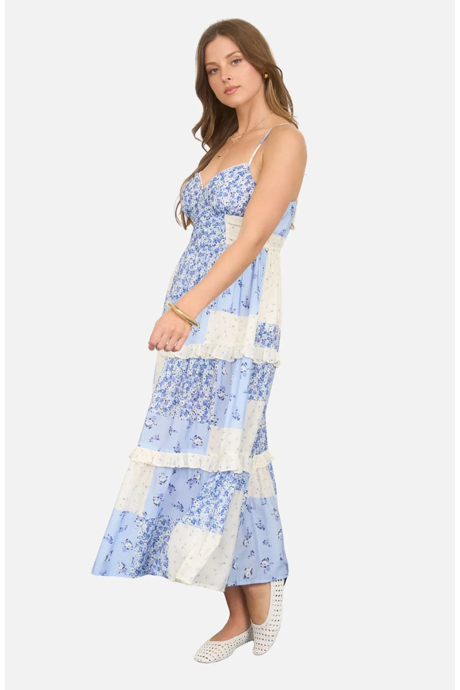 Patchwork Print Tiered Sundress (Women) | Nordstromrack | Nordstrom Rack