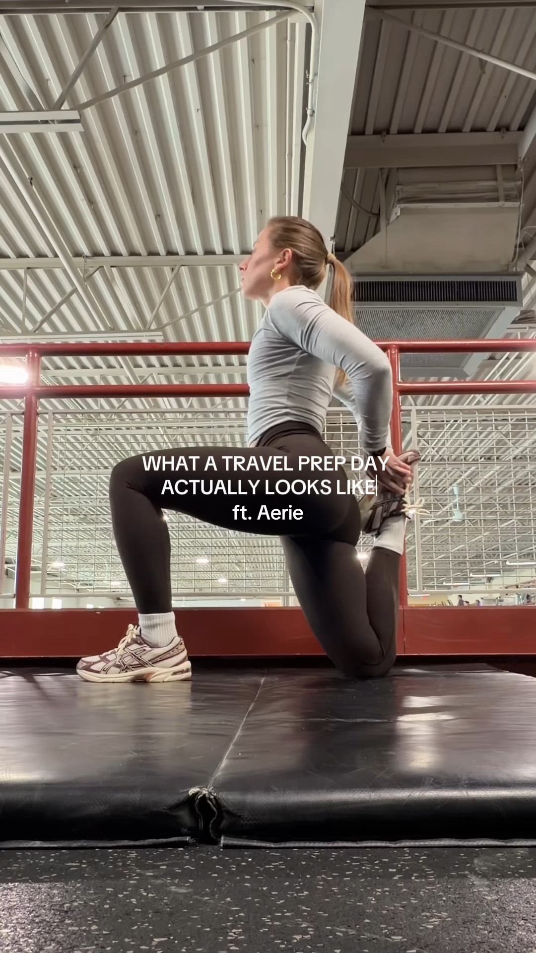 2/15/26 Travel prep day in my favorite Aerie cozies 🤎 In partnership with Aerie and truly living in these sets lately. Wearing the waffle-knit gray set in a small (top + bottom), the brown activewear set in an XS (top + bottom) layered with my gray wrap top in a small, and the brown striped lounge set in a small in both pieces. Comfy, flattering, and perfect for running errands and getting everything done before a trip.



#LTKdayinmylife #LTKvlog #LTKmorningroutine