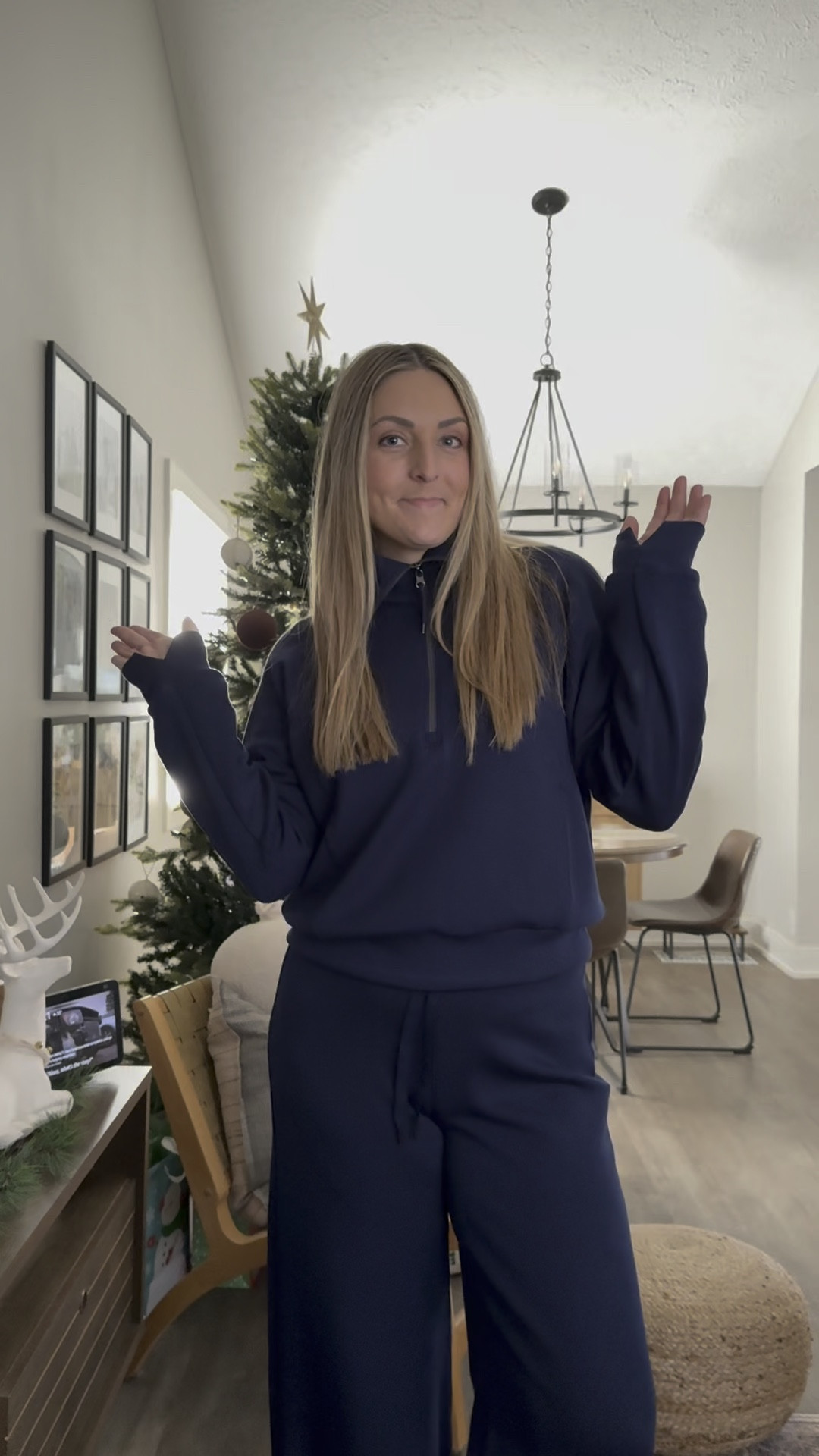 #SpanxPartner New Spanx Air Essentials matching set 😍 this fabric is so soft and comfy and quickly became my favorite thing to wear!  Great for travel, lounging at home or looking cute running errands!  #spanx #airessentials #matchingset 

#LTKStyleTip #LTKGiftGuide #LTKHoliday