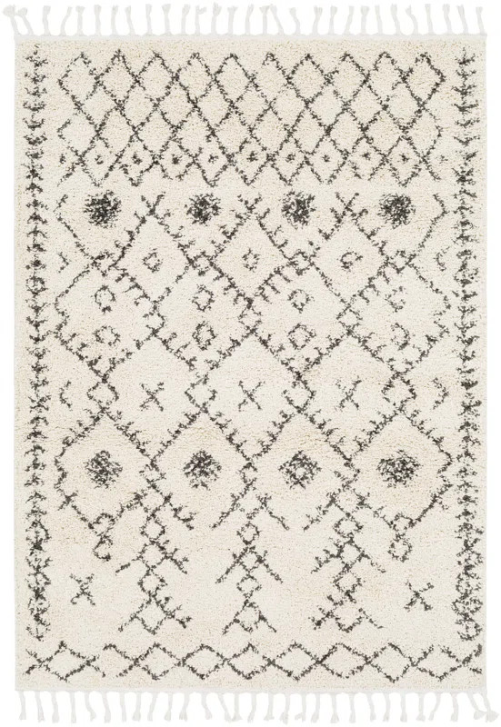 Barlett Modern Bohemian Ivory/Charcoal Area Rug | Wayfair North America