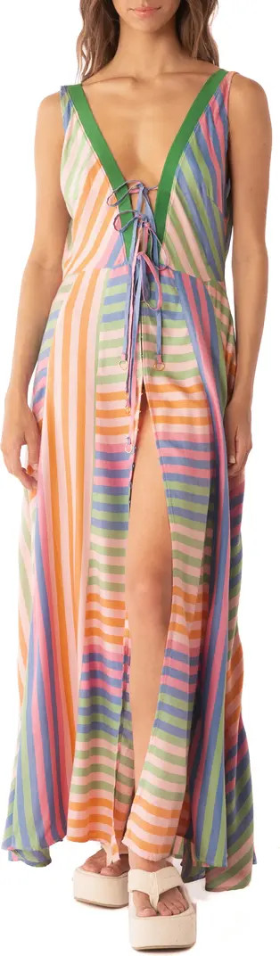 Maaji Lewis Mixed Stripe Cover-Up Maxi Dress | Nordstrom | Nordstrom