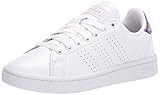 adidas Women's Advantage Sneaker, White/White/Clear Lilac, 11 | Amazon (US)