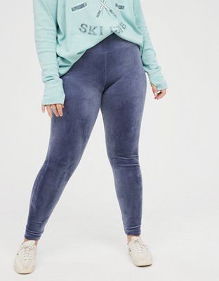 OFFLINE By Aerie After Party Velour Legging | American Eagle Outfitters (US & CA)