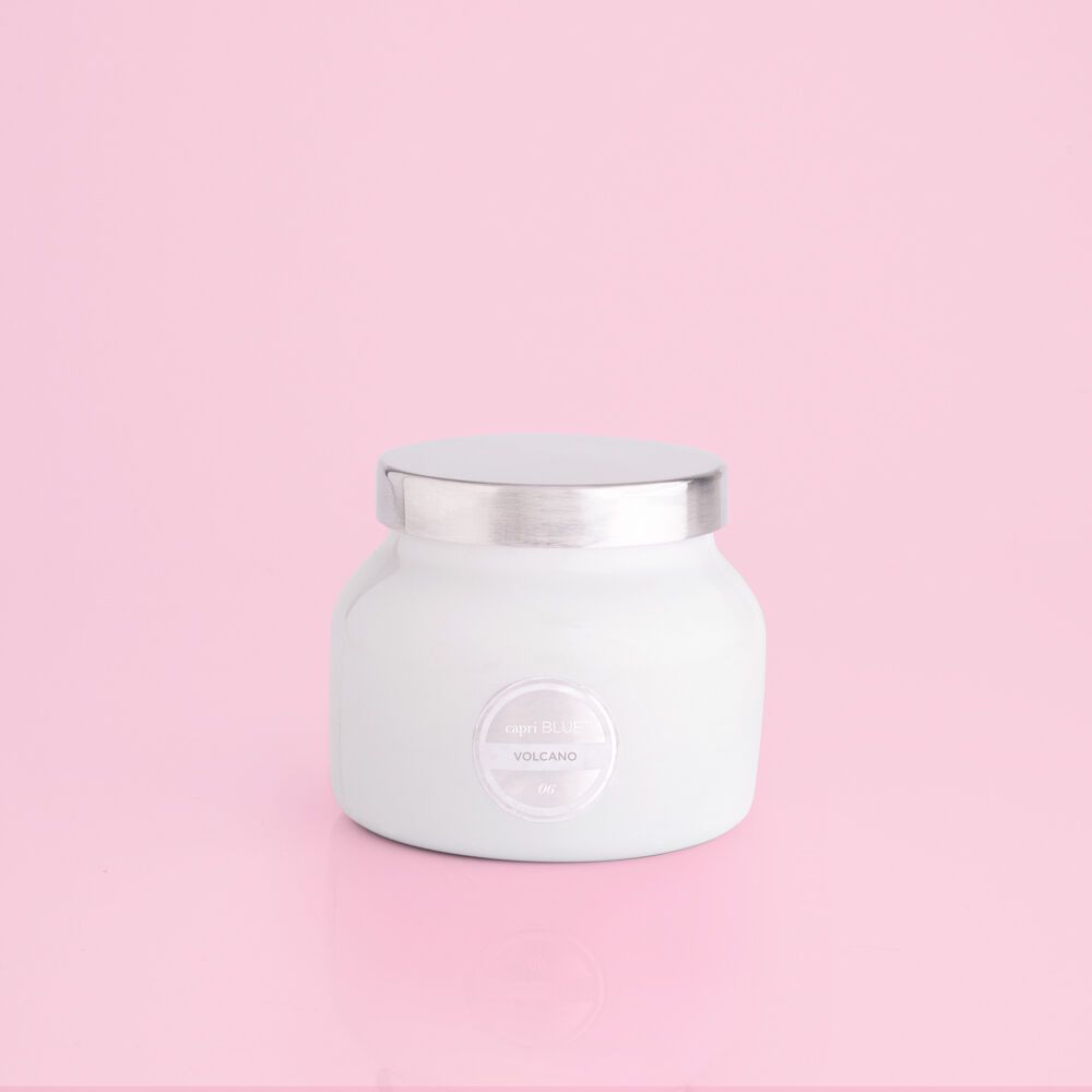 Buy Volcano White Petite Jar, 8 oz for USD 24.00 | Capri Blue | Capri-Blue
