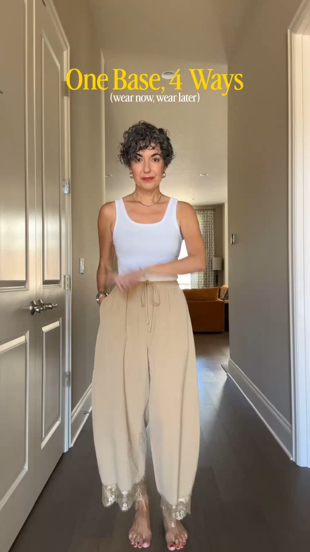 One Base 4 Ways (wear now wear later)
Wearing a medium in pants (could have done a small)

#LTKootd #LTKgrwm #LTKSeasonal