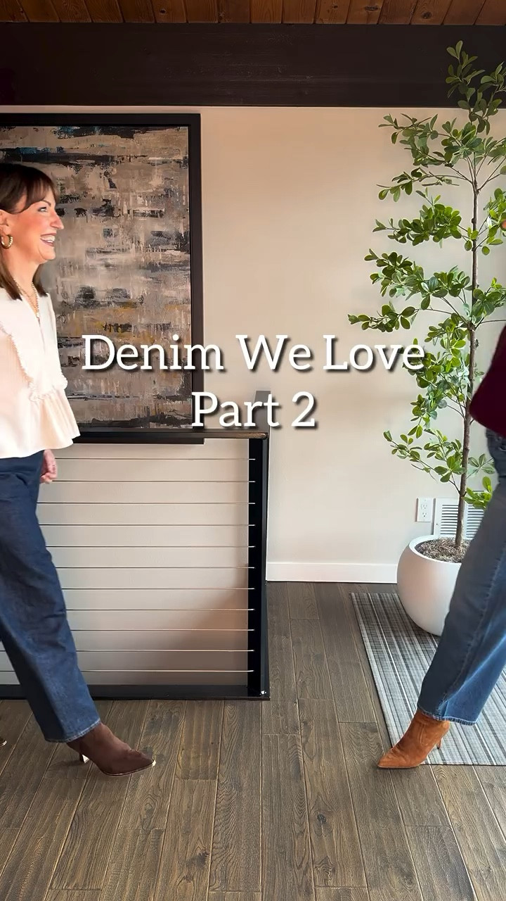 Comment SHOP!👖 We’ve been on a denim kick lately and we’ve found some fresh faves! Part 2 our 3-part series sharing styles we absolutely LOVE!!!😍

Krista fell in love with these dark wash tapered jeans during a recent tryon and isn’t her blouse so CUTE?! Perfect for spring and beyond!🌸Mine also have a subtle taper that feels modern & fresh. Only $50 but with a fit that feels designer! 

Comment SHOP and we’ll send a DM with links to our outfits! We’re both 5’6” and we’re small in tops and 2/4 or 26/27 in jeans. 
https://liketk.it/5NqnI
You can also follow our LTK Shop profile on the @shop.ltk app where share everything !
#casualchic #seattleblogger #over50style #denimstyles #styletips
