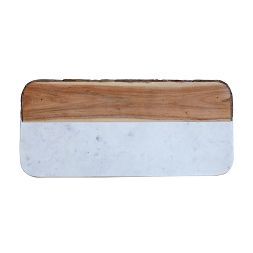 White Marble & Mango Wood Cheese Board - 3R Studios | Target