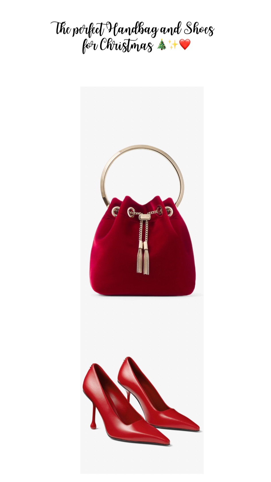 My Christmas bag and shoes. ❤️🎄✨ Also a perfect gift idea 🎁

#giftguide #ltkitbag #ltkshoes #jimmychoo #ltkluxury #carmenjarawittich #ltkholiday #christmas #weihnachten #geschenk

#LTKeurope #LTKgiftguide #LTKdeutschland