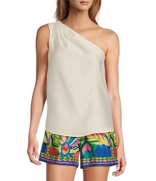 Antonio Melani Adele One Shoulder Sleeveless Coordinating Blouse | Dillard's | Dillard's