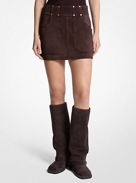 Suede Mini Skirt | Michael Kors US