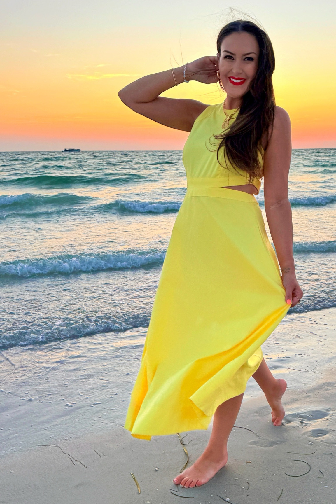 Such a cute yellow dress for summer and on sale!! ☀️

I’m 5’6” and sized up one to Medium

#LTKSaleAlert #LTKSeasonal #LTKTravel