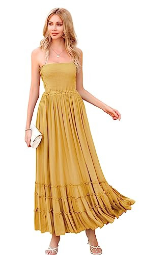 R.Vivimos Womens Summer Boho Sexy Backless Long Dresses | Amazon (US)