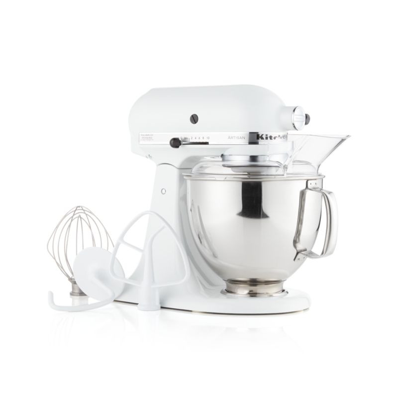 KitchenAid Artisan Series White 5-Quart Tilt-Head White Stand Mixer + Reviews | Crate & Barrel | Crate & Barrel