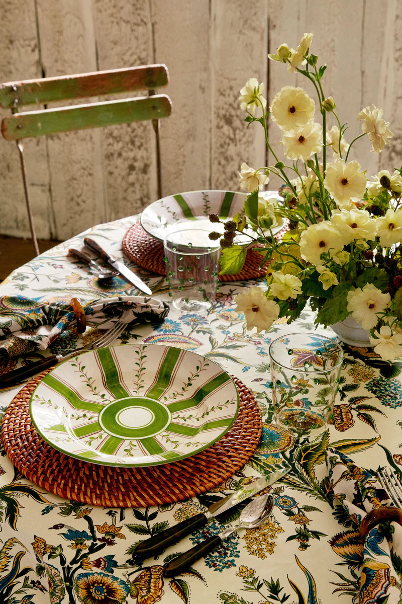 Olive Stripe Dinner Plate | Tuckernuck (US)