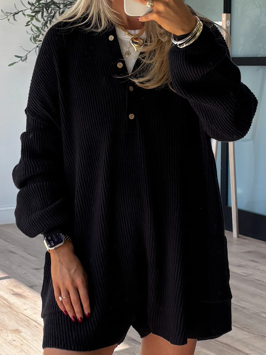 Early Riser Ribbed Romper | Black | +Plus Available | Talulah