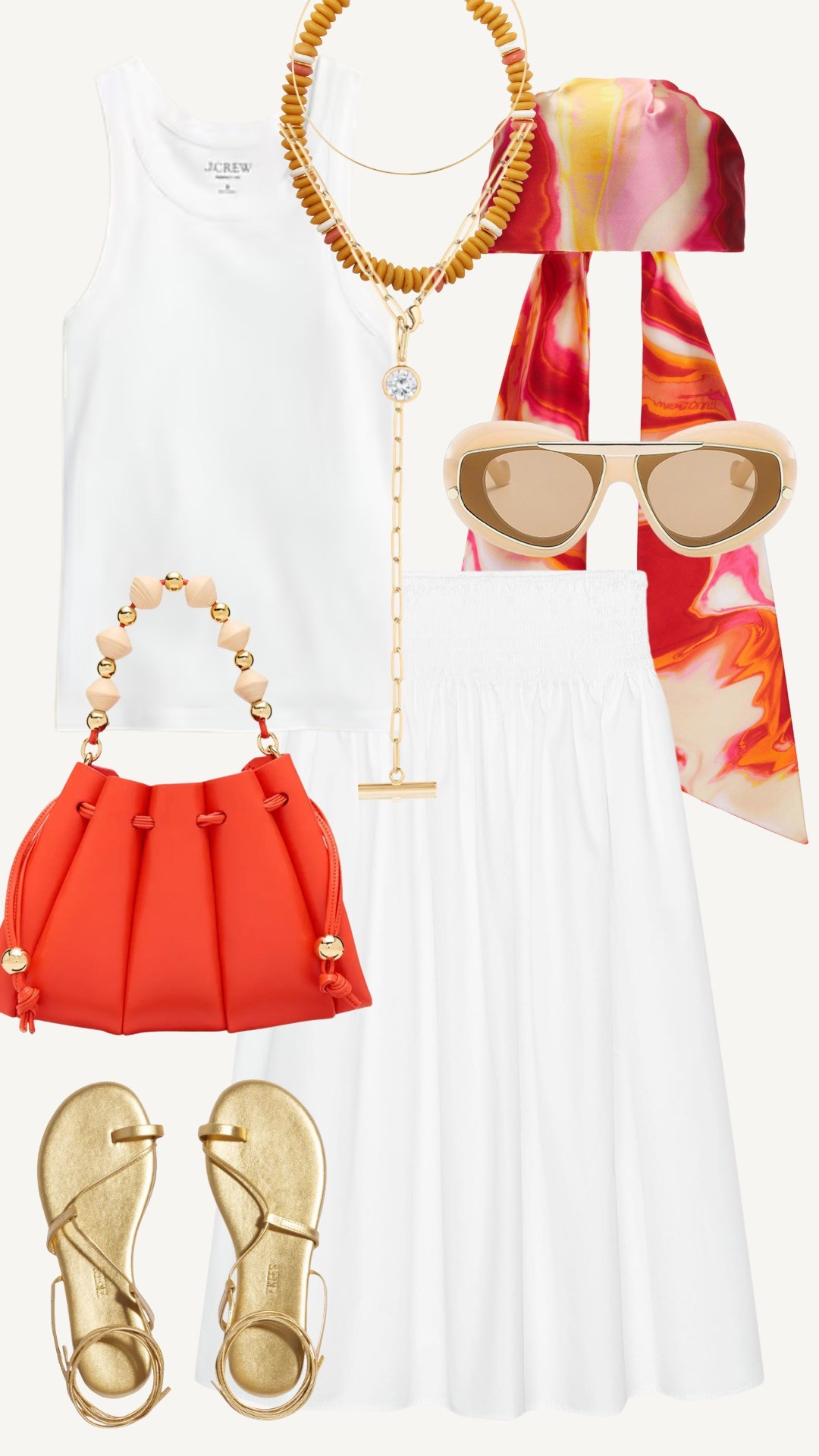 Two ways to spruce up an all white outfit with fun accessories 