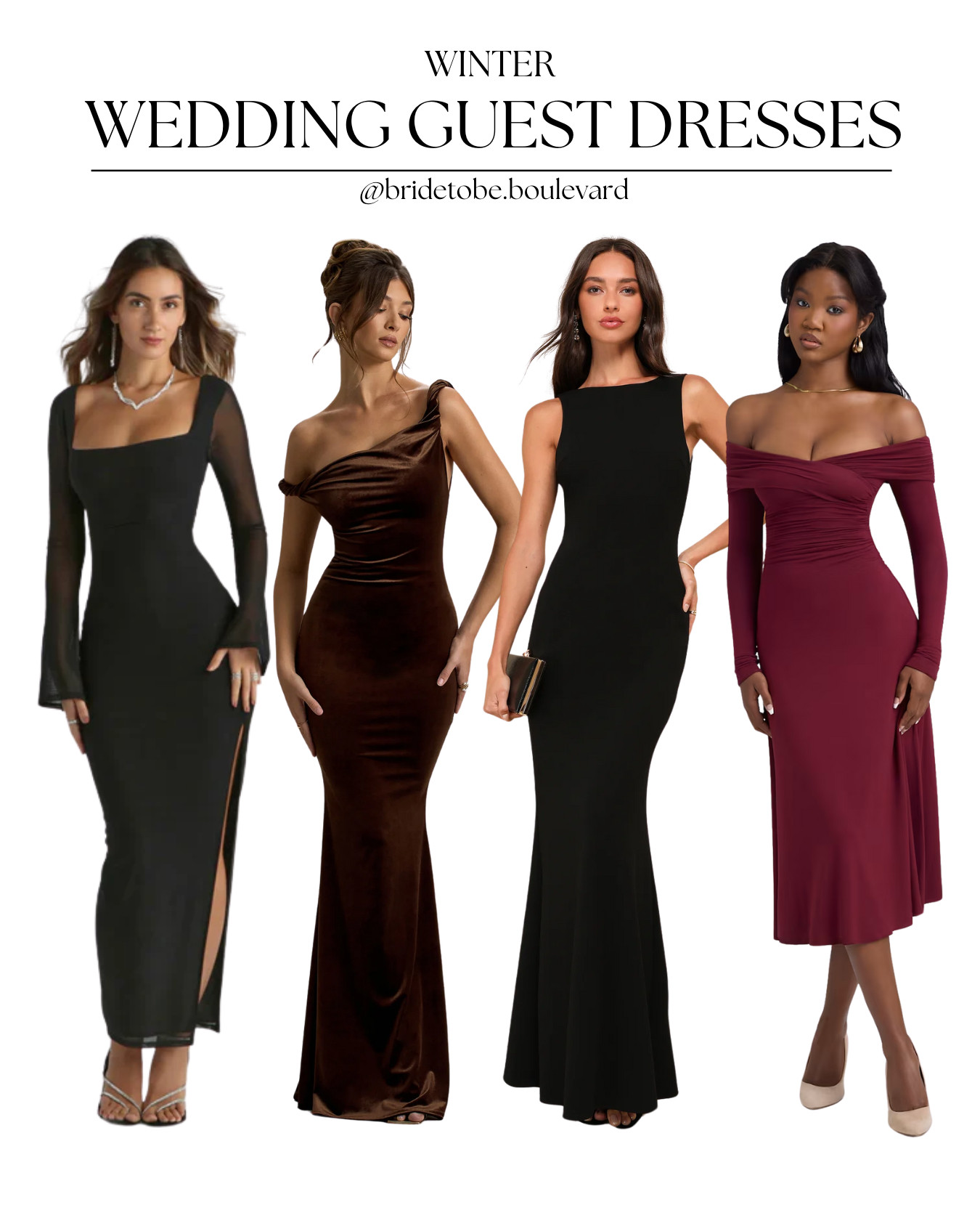 ❄️ Winter Wedding Elegance ❄️ Stay warm and stylish with these stunning wedding guest dresses, featuring luxurious velvet, chic long sleeves, and romantic off-the-shoulder designs. Perfect for celebrating love in the coziest season! Shop now! ✨ #WinterWeddingStyle #VelvetVibes #WeddingGuestDresses #LTKBridal 

 #LTKParties #LTKStyleTip #LTKWedding