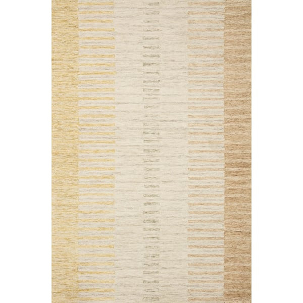 Chris CHR-01 Dove/Santa Fe Wool Hand-Tufted Striped Area Rug | Rugs Direct