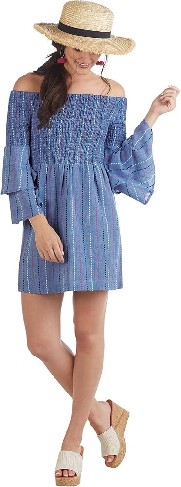 Mud Pie Desi Off The Shoulder Dress | Amazon (US)