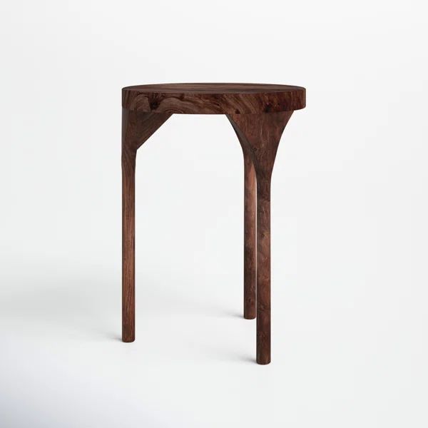 Jace 22'' Tall Solid Wood 3 Legs End Table | Wayfair North America