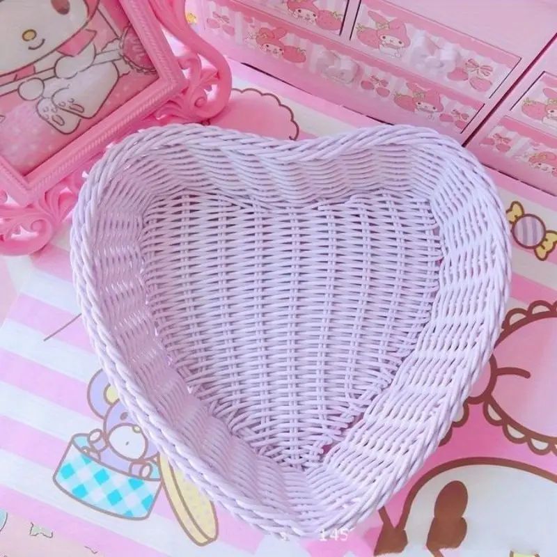 Love Heart Shape Tray Desktop Sweet Color Tray Basket Photo - Temu | Temu Affiliate Program