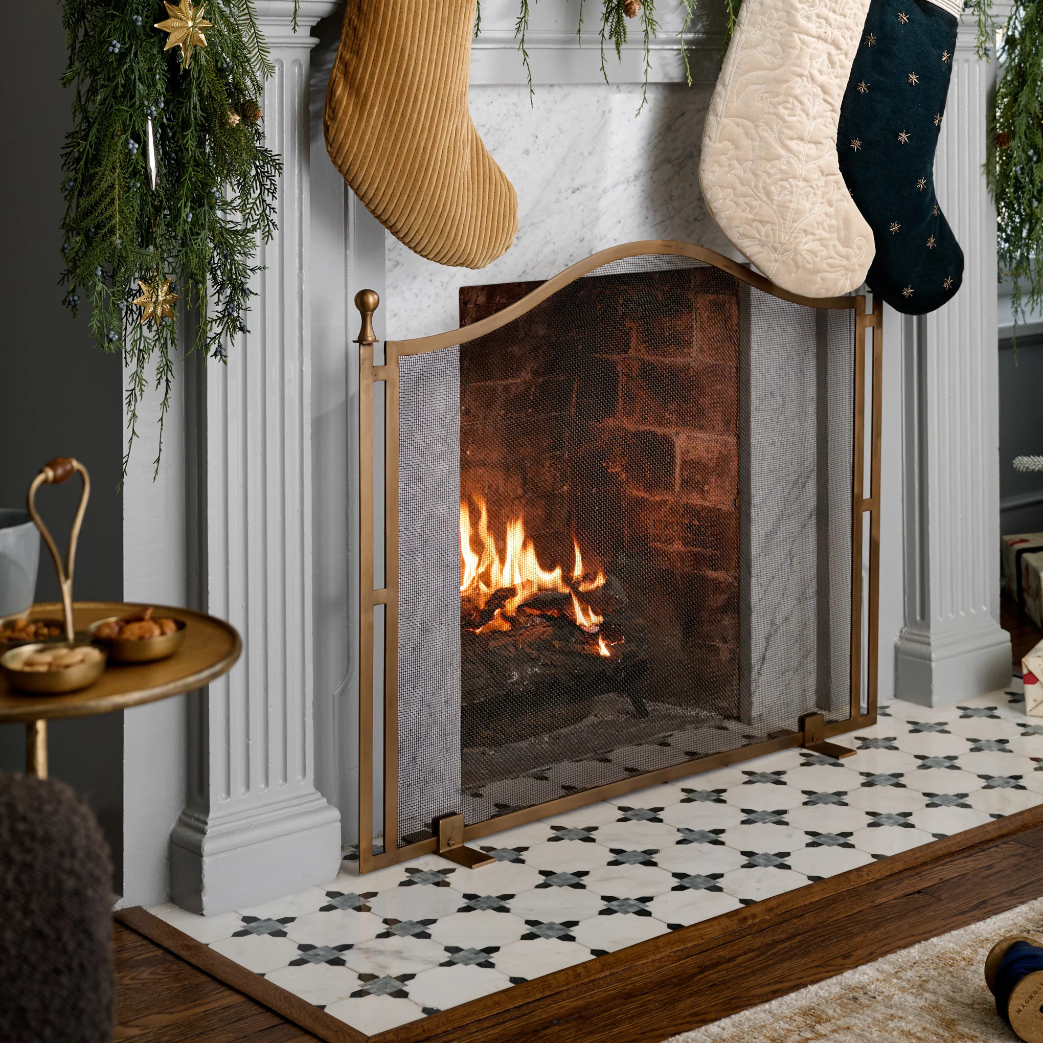 Shepherd Brass Fireplace Screen | Magnolia