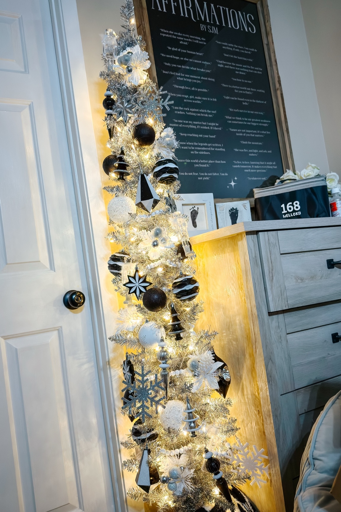 The cutest tinsel silver pencil tree is on sale for only $20! 

#LTKHoliday #LTKHome #LTKSaleAlert