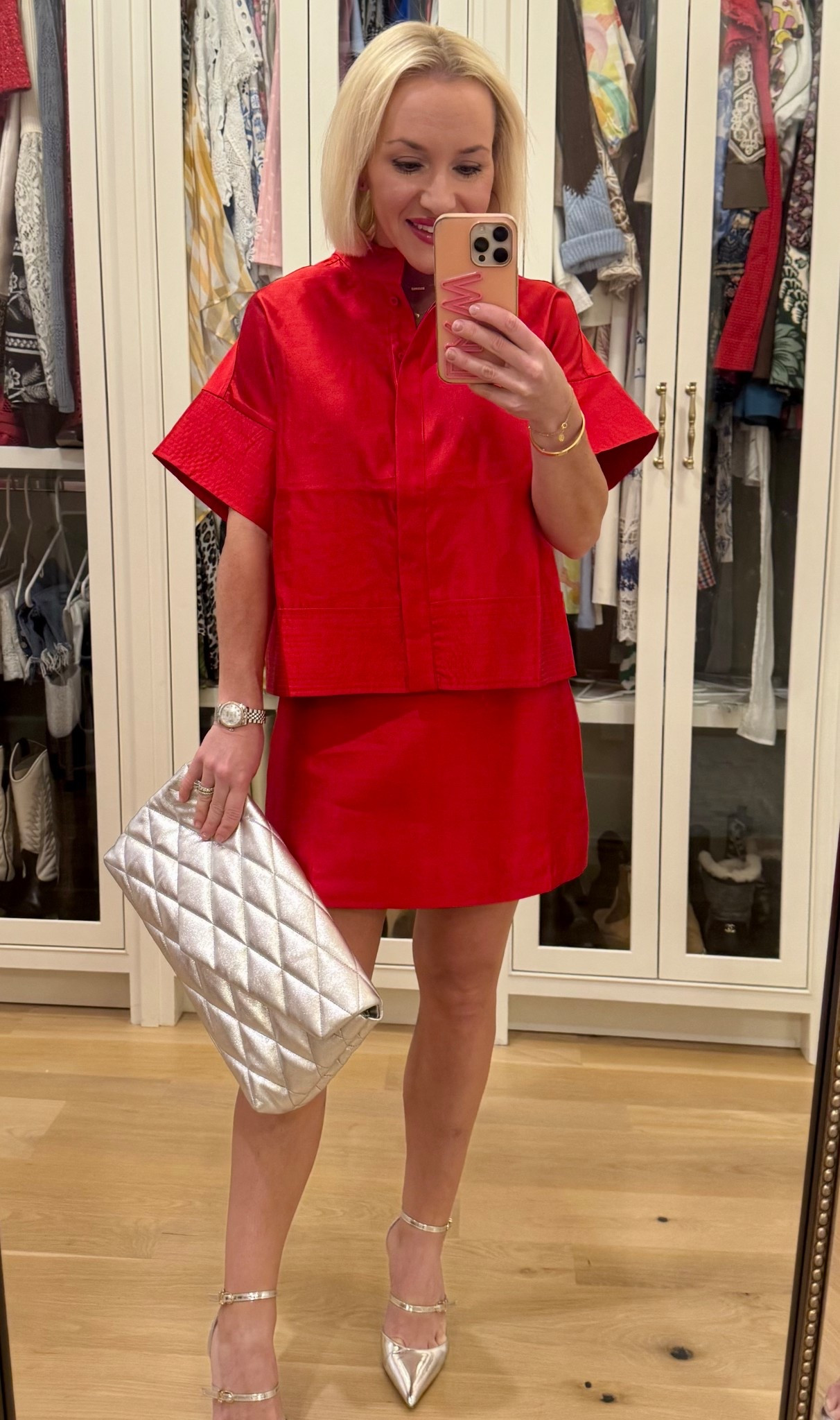 Tuckernuck skirt set. Holiday look. Red skirt & top. Size XS & 2. Petite style. Holiday style. Holiday look. Holiday parties 

#LTKPetite #LTKSeasonal #LTKHoliday