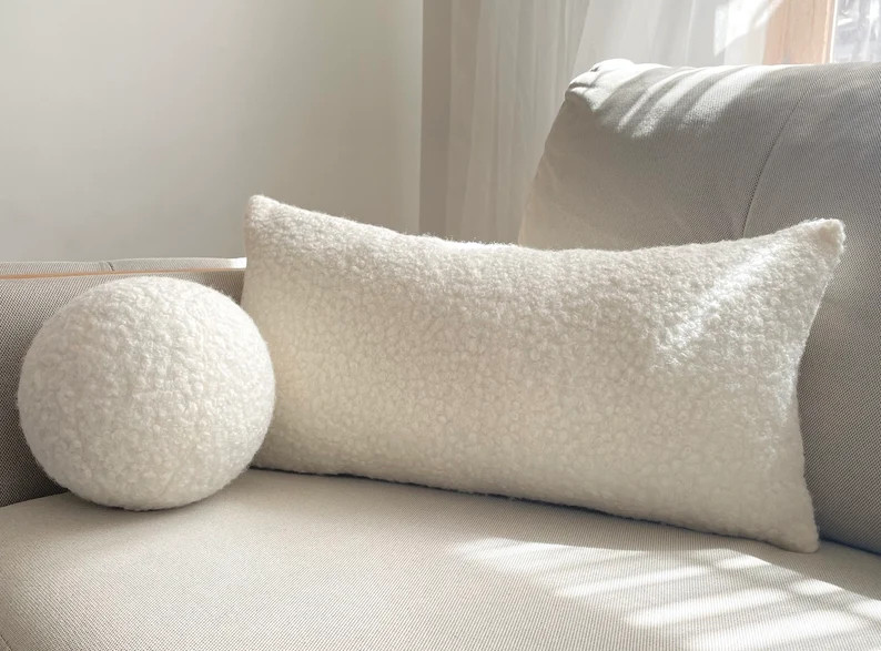 Boucle Pillow Cover Cozy Pillow  Best Seller Pillow  Square - Etsy | Etsy (US)