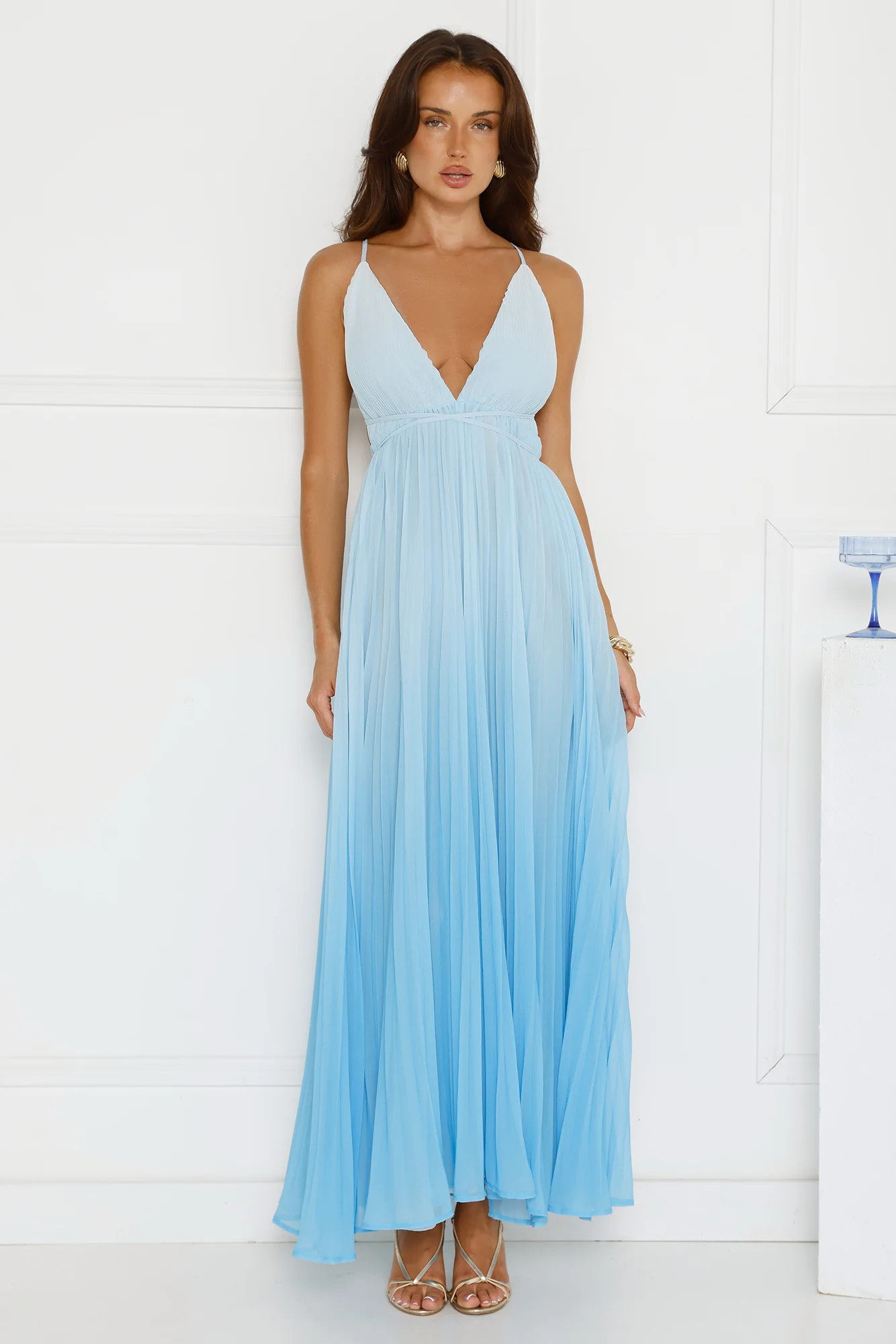 Love Letter To You Maxi Dress Blue | Hello Molly (US)