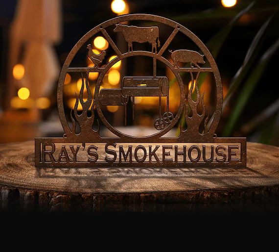 Personalized BBQ Sign, Pit Master Grill Master Sign, Outdoor Kitchen Sign, Man Cave (F13) | Etsy (US)