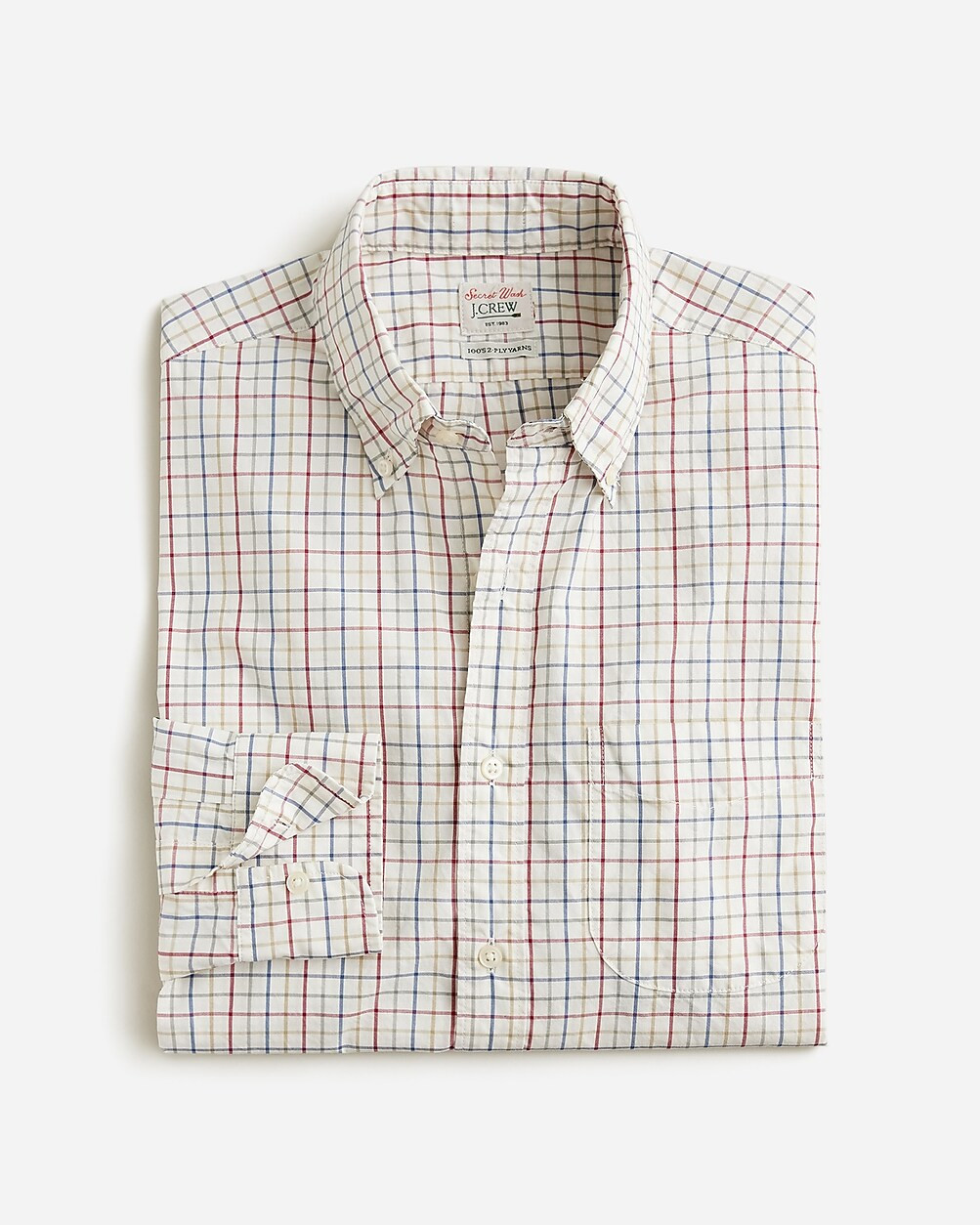 Secret Wash cotton poplin shirt | J. Crew US