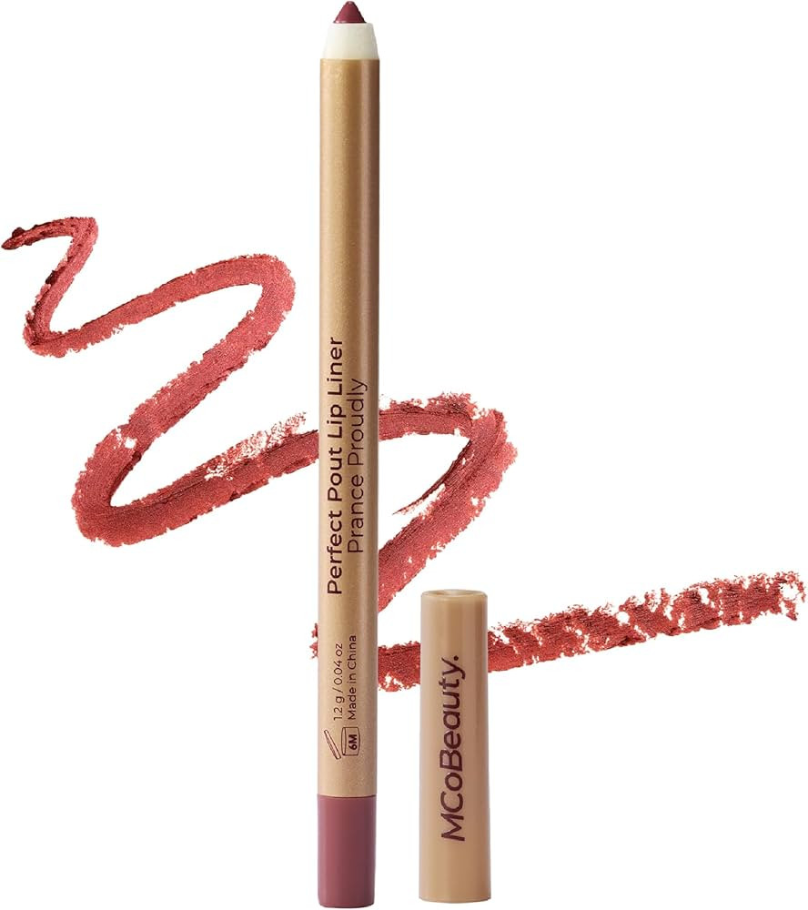 MCoBeauty Perfect Pout Lip Liner Prance Proudly - Creamy Long Wearing Lip Pencil for Fuller Lips ... | Amazon (US)