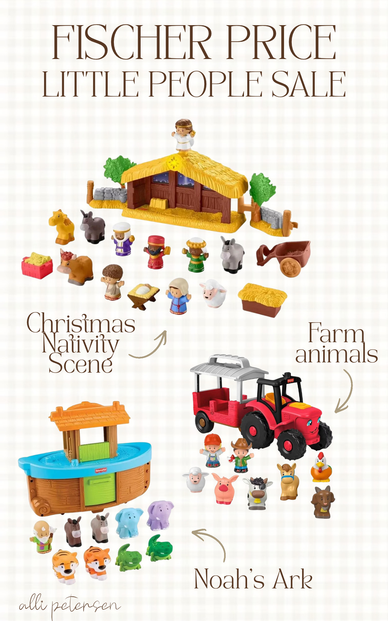 Fischer Price has some cute Little People sets on sale! I lovveee the Nativity scene one and would love to use this to teach my kids about the meaning of Christmas!  

 #LTKSeasonal #LTKSaleAlert #LTKKids