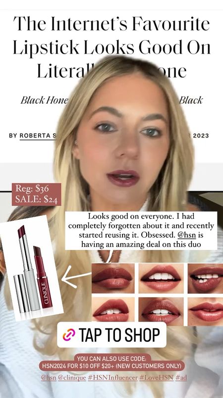 Clinique Black Honey FTW!!!  On sale at @HSN for $24. Plus you can add new customer code HSN2024 for $10 off $20 or more @clinique #HSNInfluencer #LoveHSN #ad