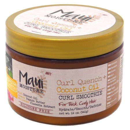 Maui Moisture Coconut Oil Curl Smoothie 12 Ounce Jar (354ml) (2 Pack) | Walmart (US)
