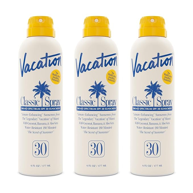 Vacation Classic Sunscreen Spray SPF 30, Water-Resistant, Lightweight, Transparent on All Skin To... | Amazon (US)