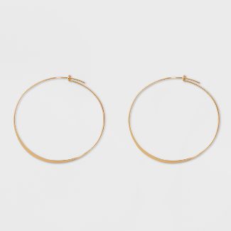 Large Thin Hoop Earrings - A New Day™ | Target