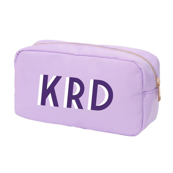Lilac Nylon Monogram Pouch | Sprinkled With Pink