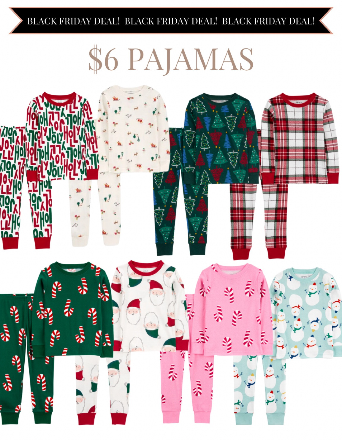 $6 Christmas pajamas!

#LTKHoliday #LTKCyberWeek #LTKKids