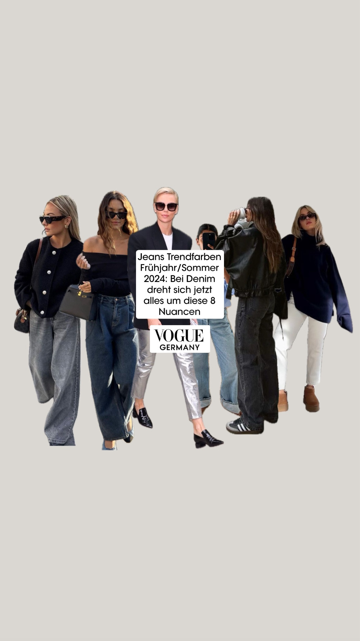 FASHION TRENDS, spring 2024: Jeans - TrendFARBEN 🩶🖤🤍🩵💙

#LTKeurope #LTKSeasonal #LTKstyletip