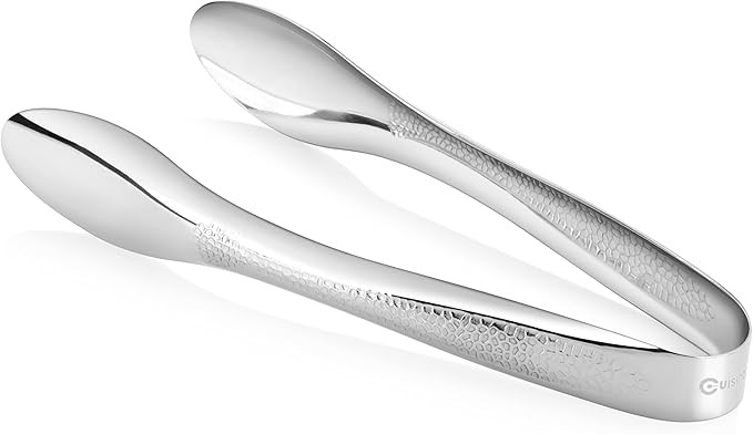 Cuisinox Hand Hammered Stainless Steel Serving Tongs, 6" | Amazon (US)