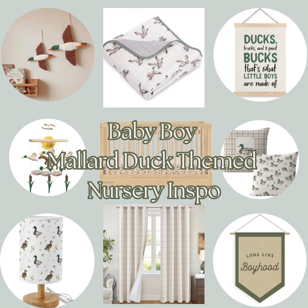 Baby boy Mallard Duck| Labrador  themed nursery bedroomm

green natural wood ￼
Pendant, duck lamp, muslin baby blanket, wall art, wall decor, crib mobile, nursery curtains plaid, checkered, duck pillows throw, accent

#LTKBump #LTKBaby #LTKHome