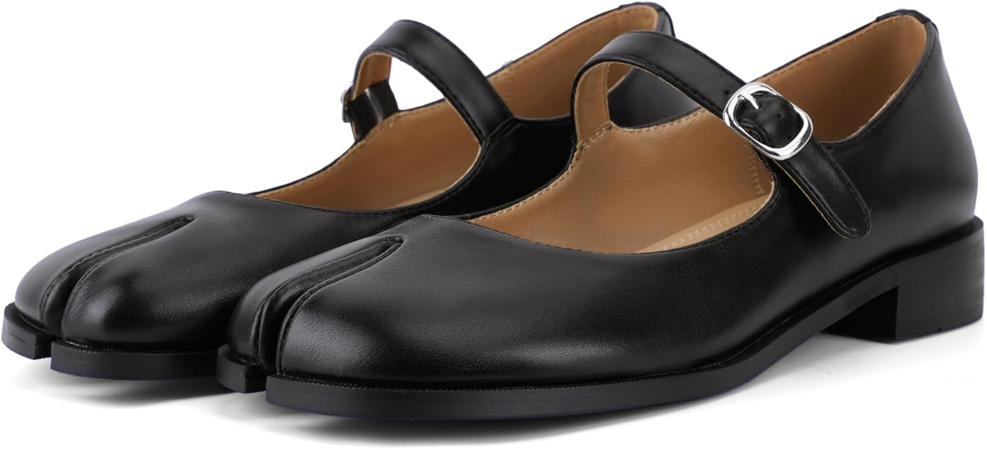 Tabi Mary Jane Shoes Women Split Toe Ankle Buckle Strap Womens Flats Comfort Casual Dressy Party ... | Amazon (US)