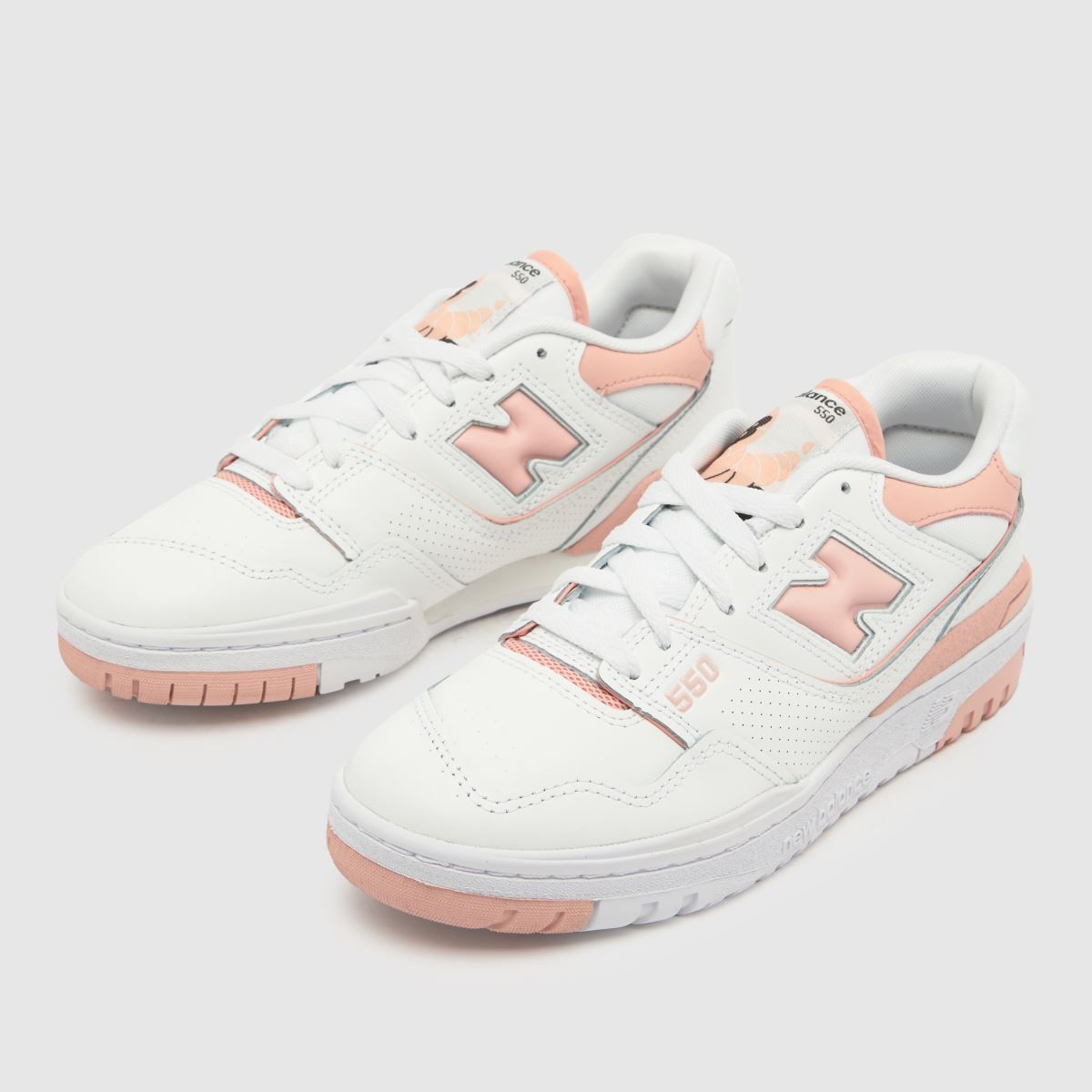 Womens White & Pink New Balance Bb550 Trainers | schuh | Schuh